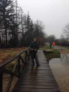 camino de Santiago in the rain 