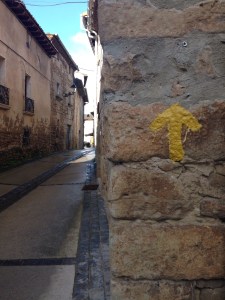waymarkers on the camino de santiago 