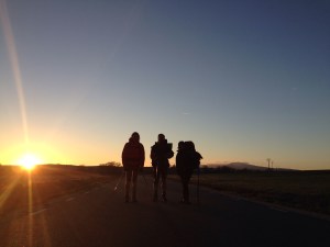 sunrise on the camino de santiago 